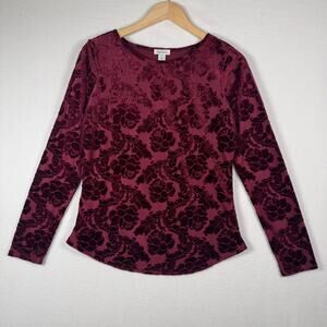 SUNDANCE Women's Crush Velvet Lined Polyester Top Casual Career Everyday Size S
